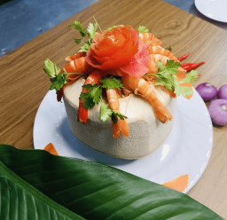 TÔM SÚ HẤP TRÁI DỪA