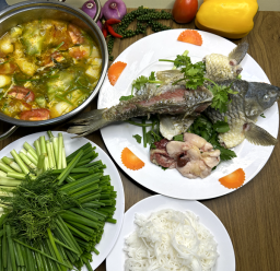 LẨU CÁ CHÉP NẤU RIÊU