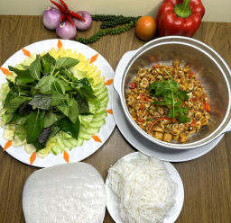 TÉP OM CUỐN BÁNH TRÁNG