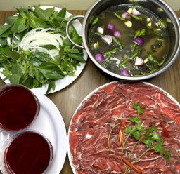 BẮP BÒ NHÚNG HUYẾT